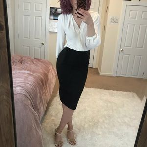 D&G Black Pencil Skirt